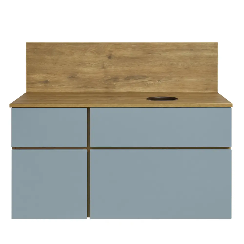 Тумба под раковину Aquaton Мишель 100 см, цвет дуб руст/фьорд STLM-2039164 - Вид №2