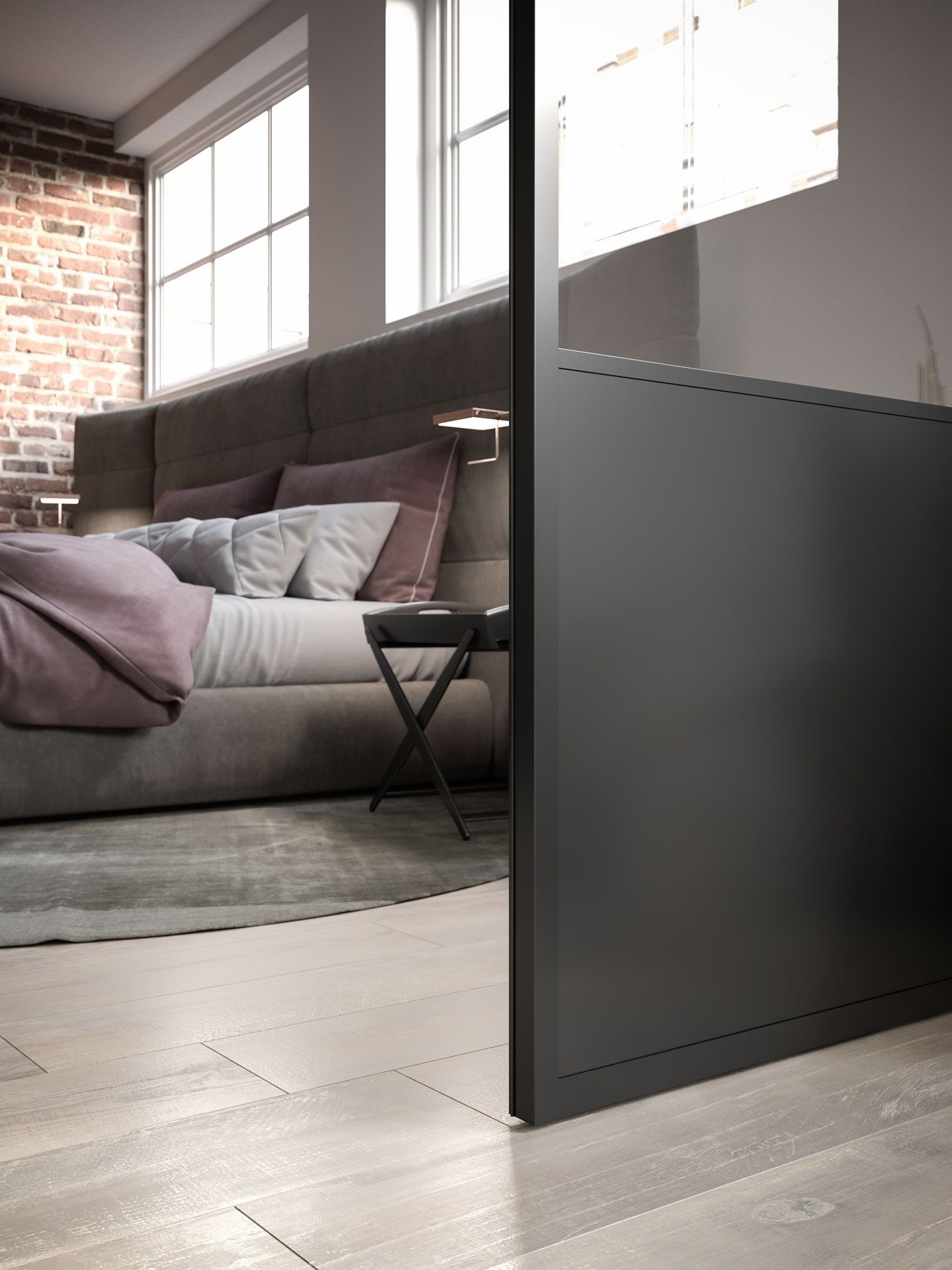 Стеклянная книжная дверь ADL мастерская ARCH-00051153 - Вид №5