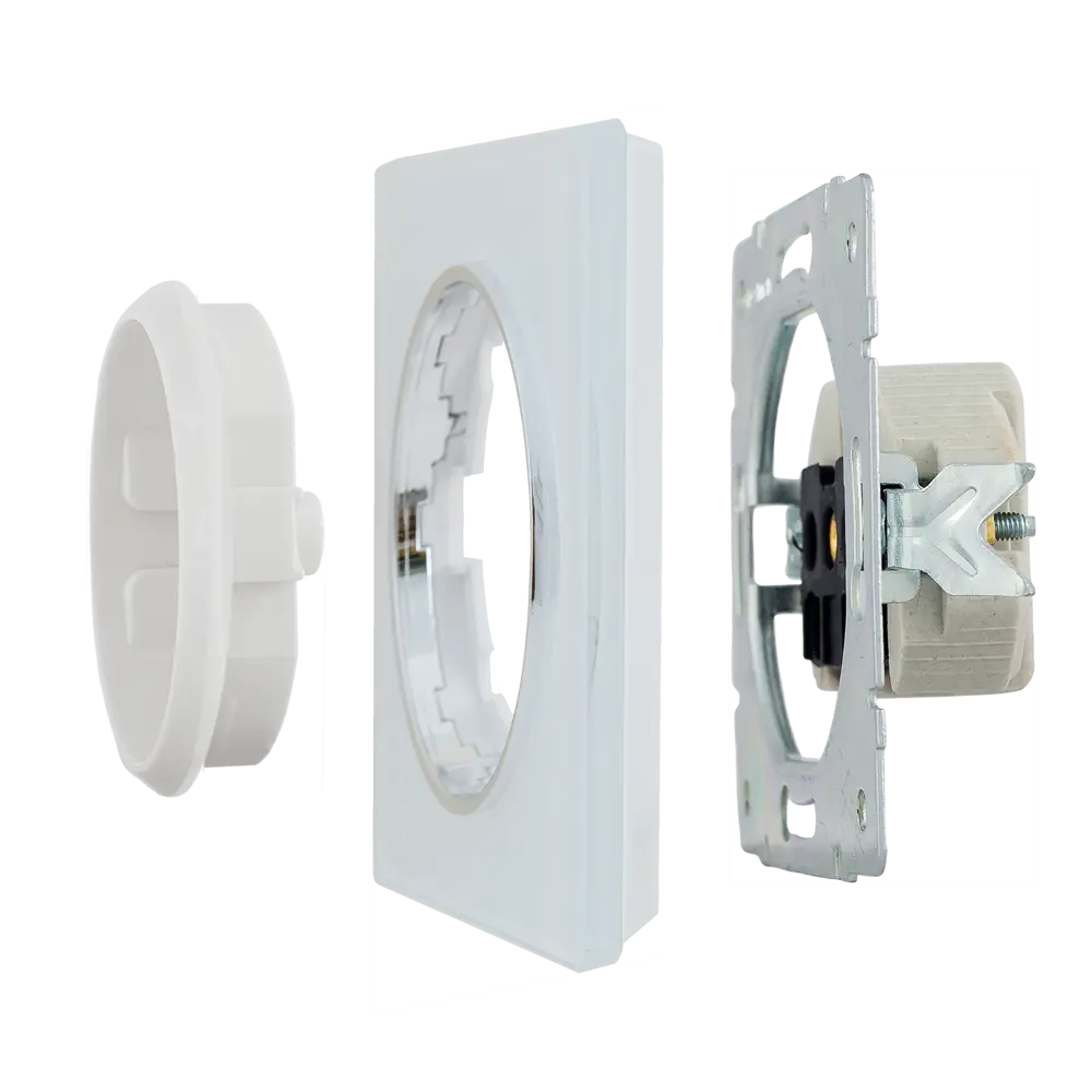 ONEKEYELECTRO Стеклянная рамка Florence для розеток и выключателей 82838521 STLM-0036852 - Вид №3