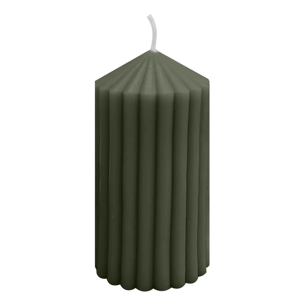 Античная свеча Грани 8 см цвет зеленый Santreyd STLM-2007646