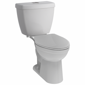 C43913-WH Удлиненный туалет Delta Faucet Foundations Белый