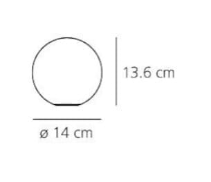 Настольная лампа из дутого стекла In Stock Artemide ARCH-00138736 - Вид №4