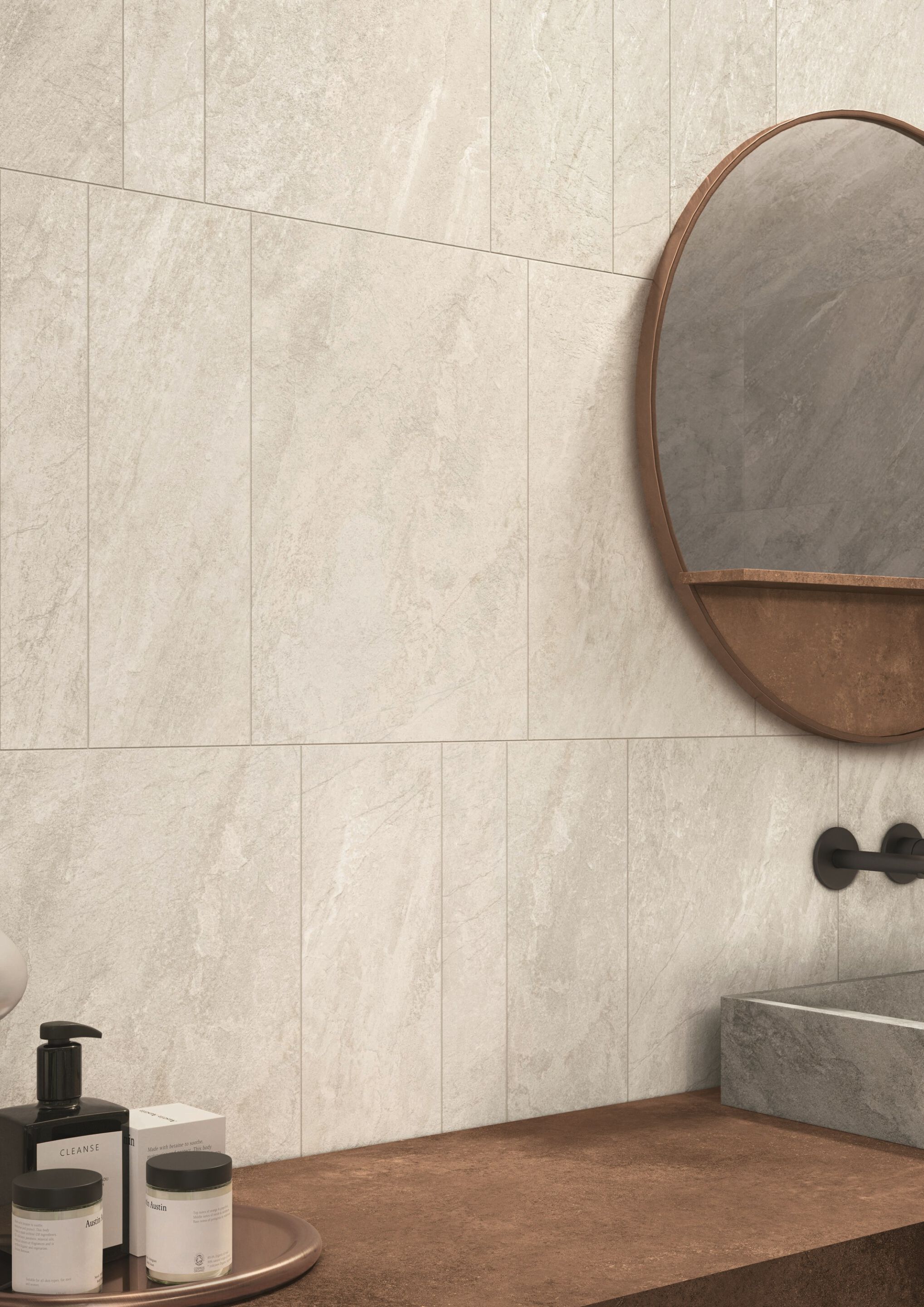 Пол / облицовка керамогранита с эффектом камня для внутреннего и наружного применения Ceramiche Caesar Quartz Essence ARCH-00073987 - Вид №4