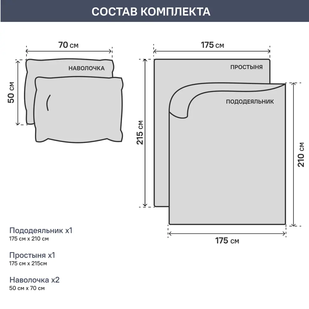 Комплект постельного белья двуспальный полисатин коричневый 87737912 STLM-2068748 Santreyd  - Вид №5