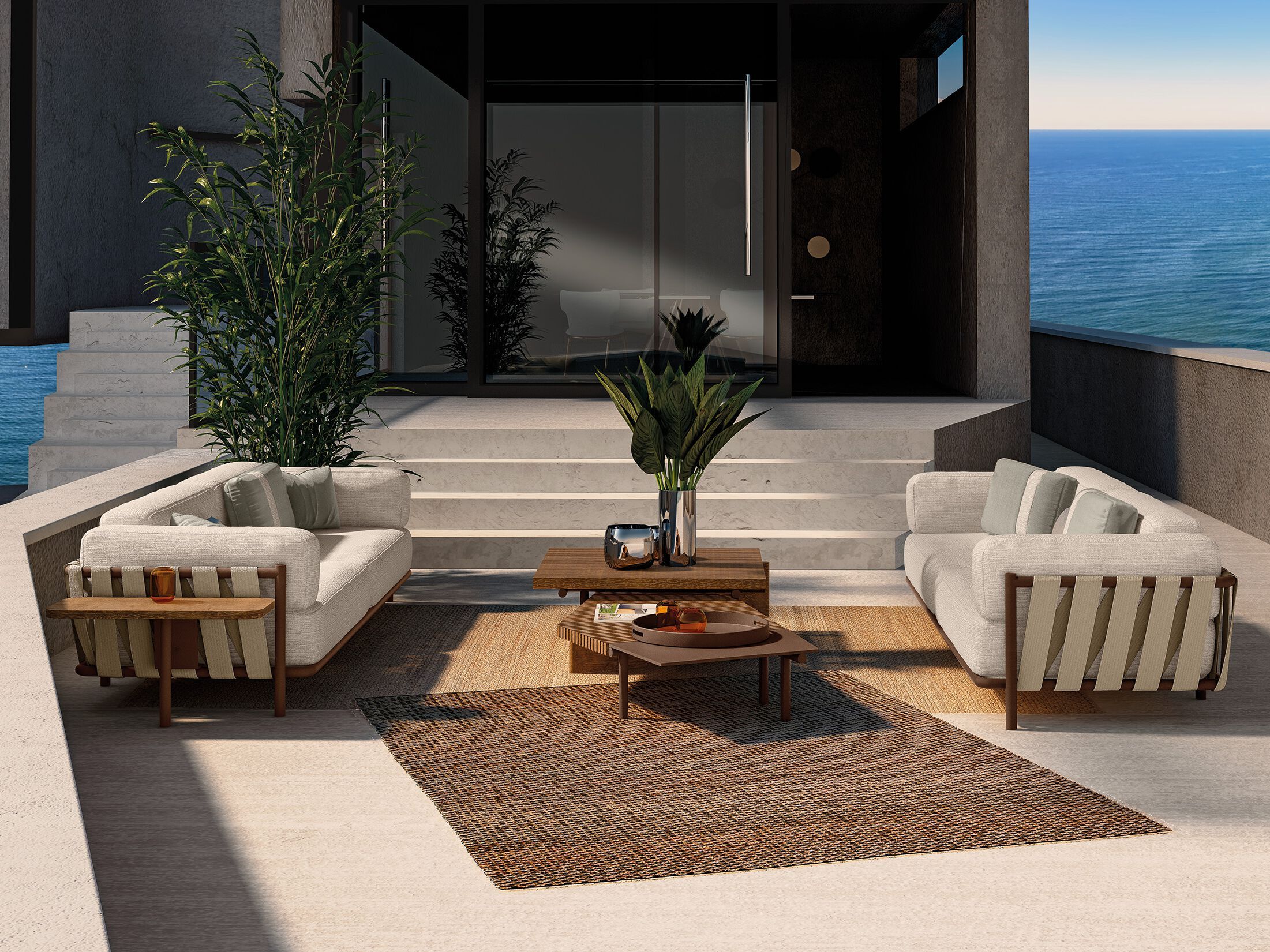 3-местный тканевый садовый диван Arketipo PUNTA ALA ARCH-00094189 - Вид №3