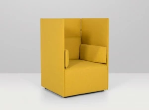 Recor Home Кресло из ткани с подлокотниками с высокой спинкой Central