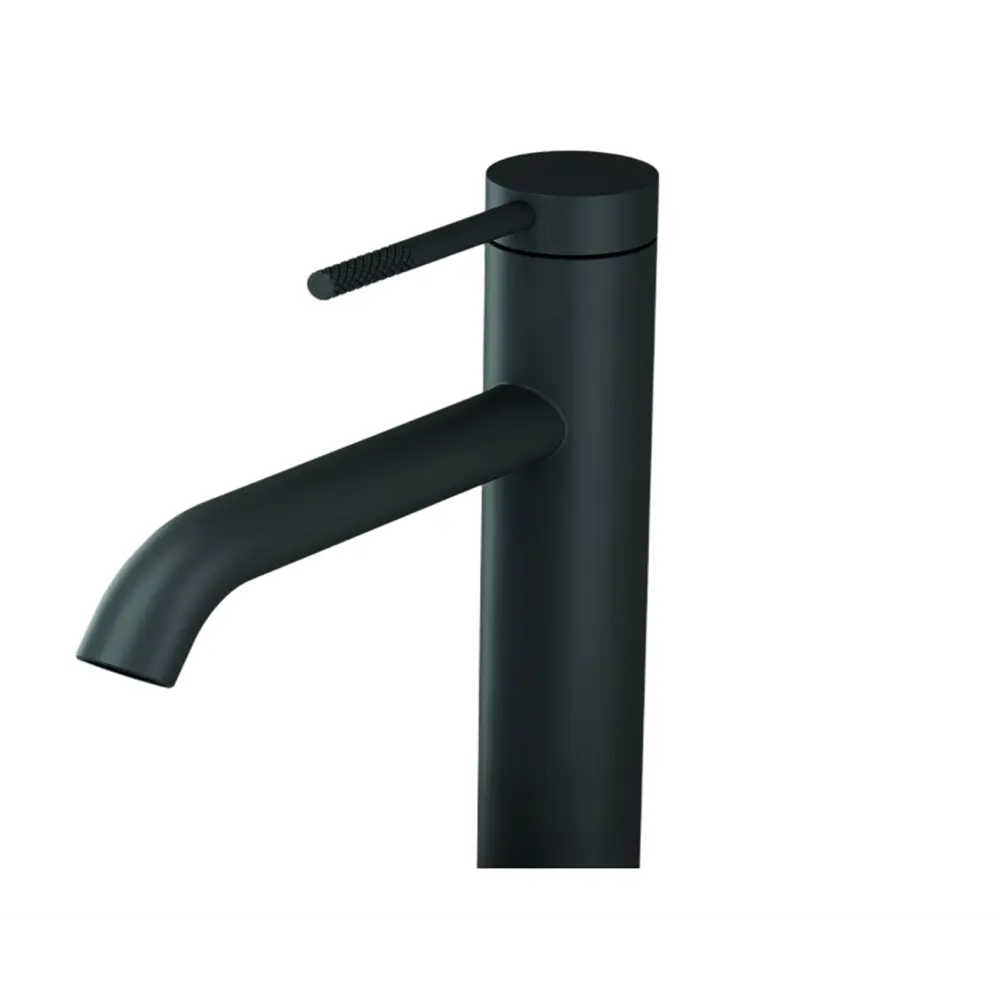 Смеситель для раковины высокий Терни KONSENSA черный STLM-2183616