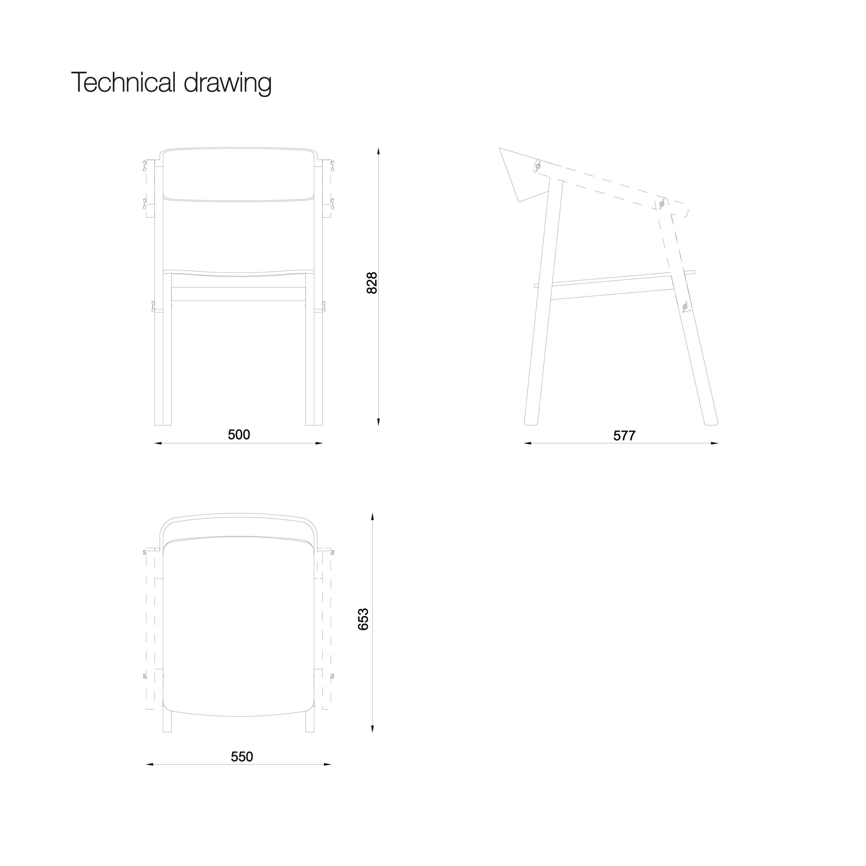 Дубовый стул Askia ателье ARCH-00082590 - Вид №10
