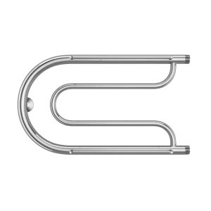 Водяной полотенцесушитель U-образный MONLID 32x60 см боковая подводка 1" нержавеющая сталь серебро