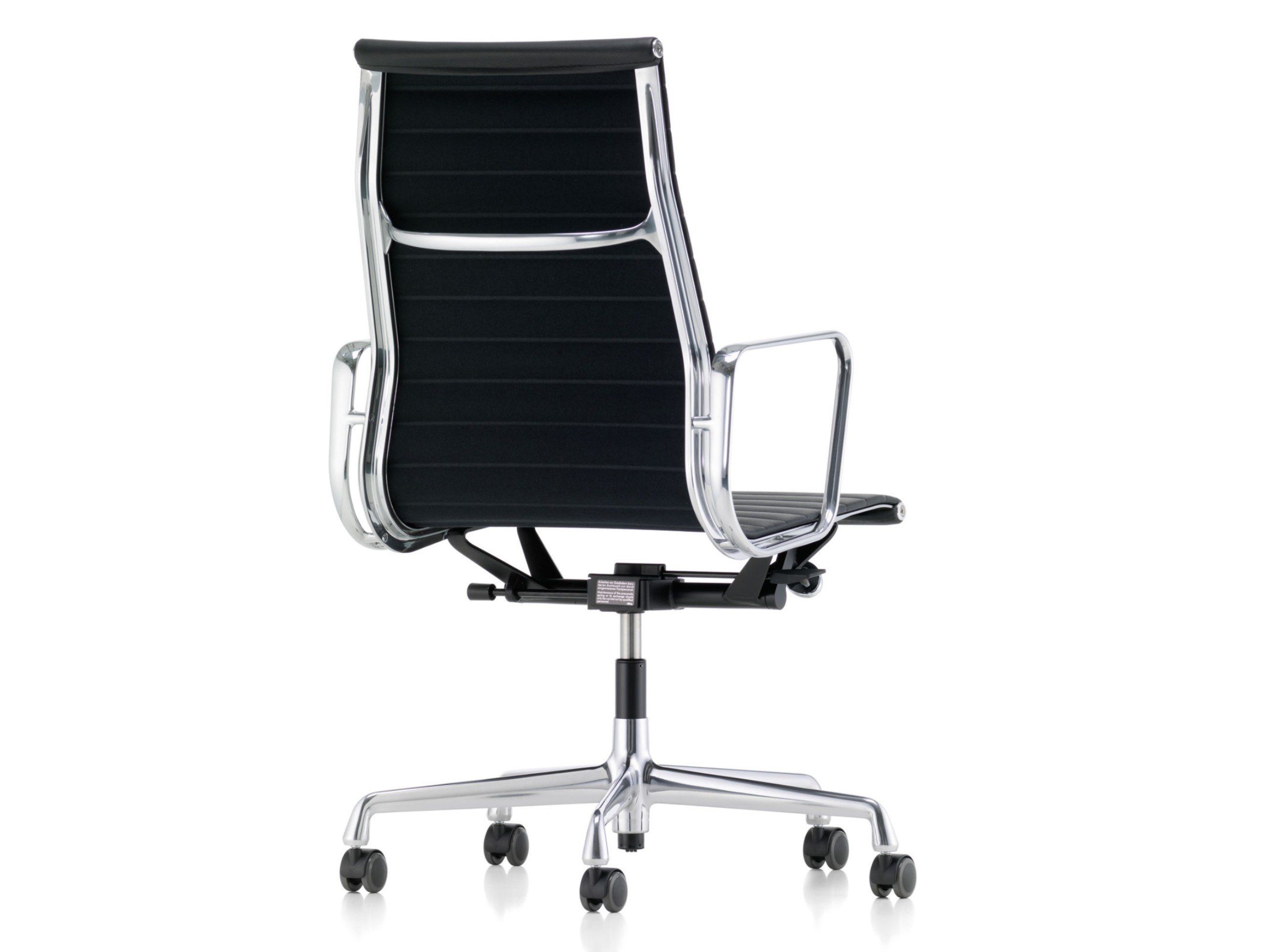 Кожаный поворотный операционный офисный стул с подлокотниками VITRA Eames Aluminium Group ARCH-00077414 - Вид №4