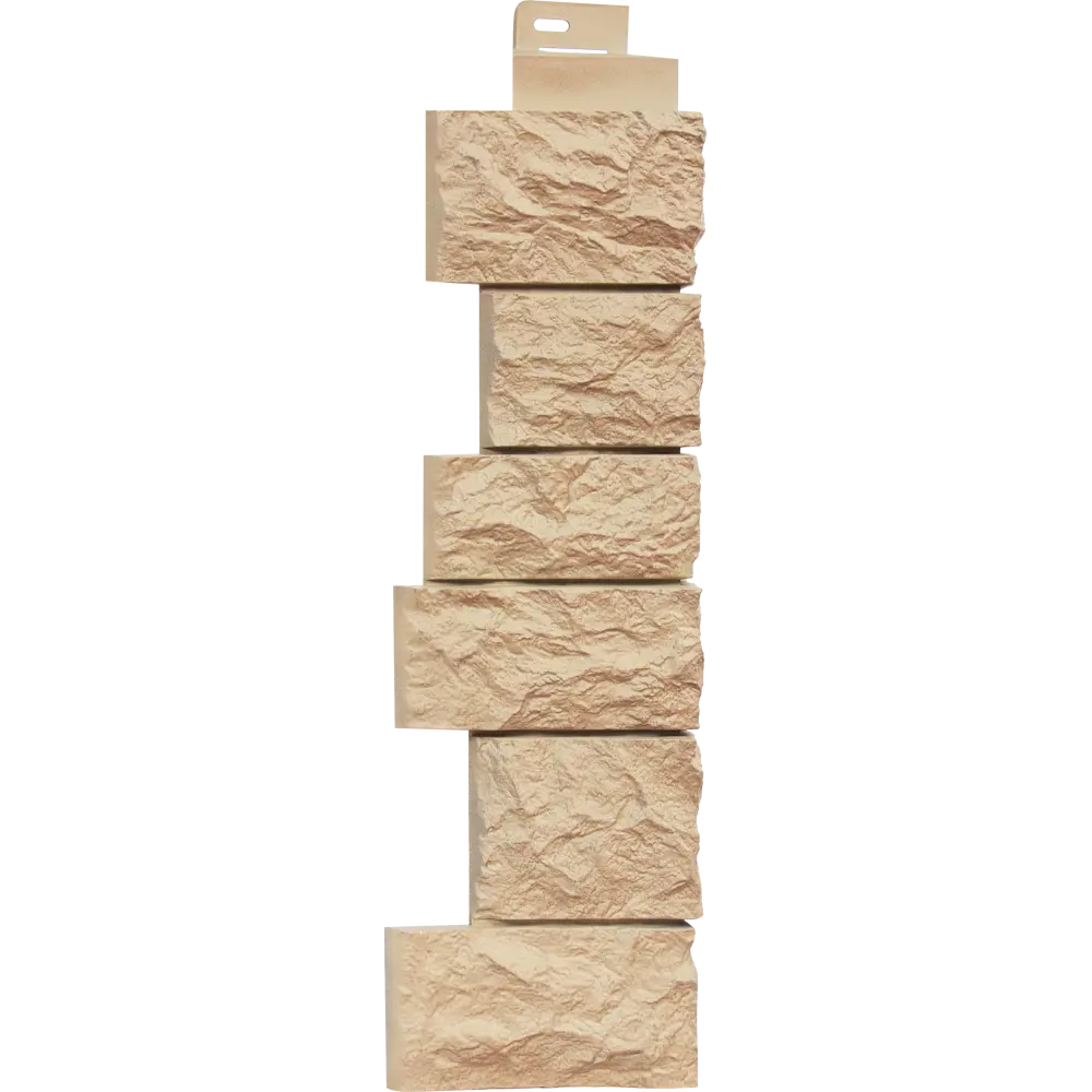 FINEBER Наружный угол «Дикий камень» терракотовый для фасадных панелей 14380315 STLM-1019520 - Вид №1