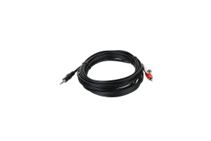 16370437 Соединительный кабель , 3.5 Jack M - 2xRCA M, стерео, аудио, 5м TAV7183-5M Telecom