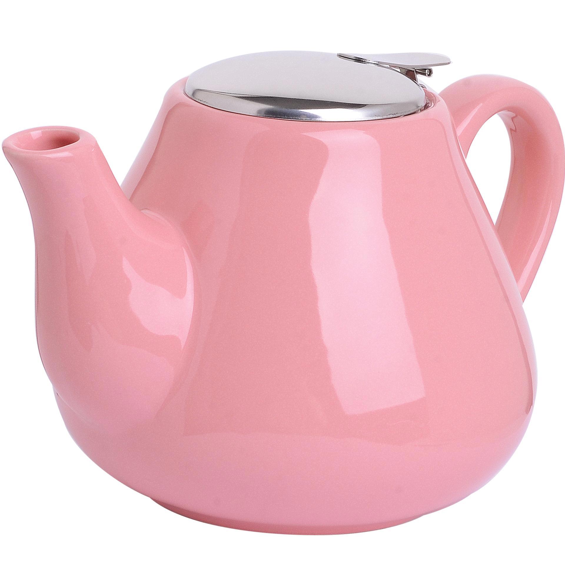 90470679 Заварочный чайник 950 мл керамика цвет розовый STLM-0239748 LORAINE