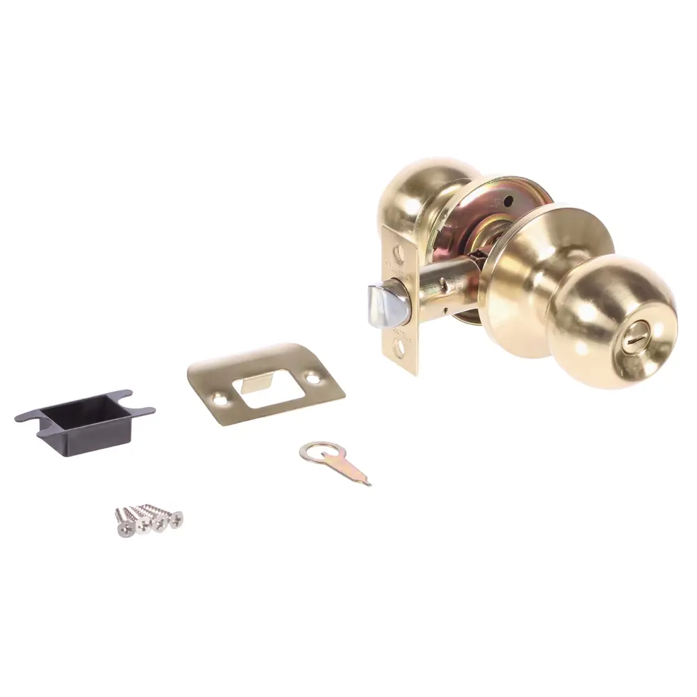 Ручка-защёлка Palladium 607 SB BK, с фиксатором, сталь, цвет матовая латунь STLM-2175333 - Вид №1