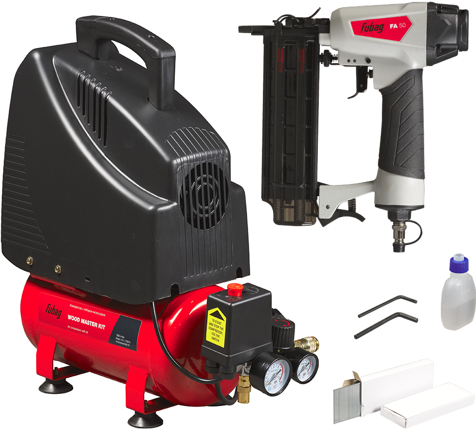 Компрессор поршневой безмасляный Fubag Wood Master Kit 9157946 STDN-0056570 - Вид №3