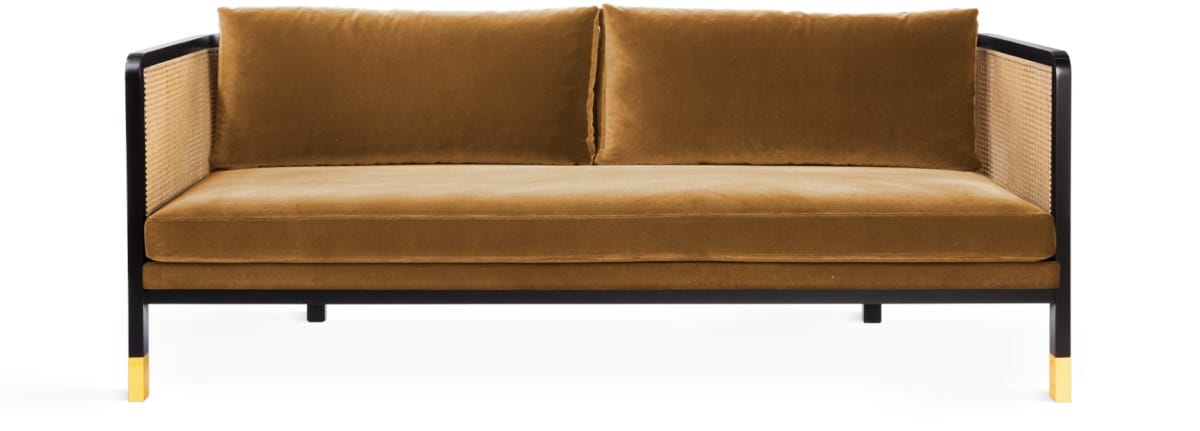 3-местный винтажный стиль бархатный диван RED EDITION плетеная ARCH-00061601 - Вид №13