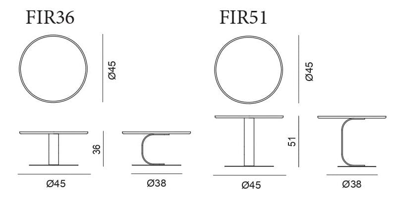 Круглый деревянный журнальный столик BBB FILIPPO ARCH-00009890 - Вид №2
