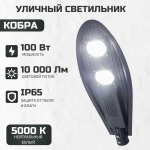 Прожектор консольный уличный Всесветодиоды Vs561-100 100 Вт 5000 К IP65 нейтральный белый свет