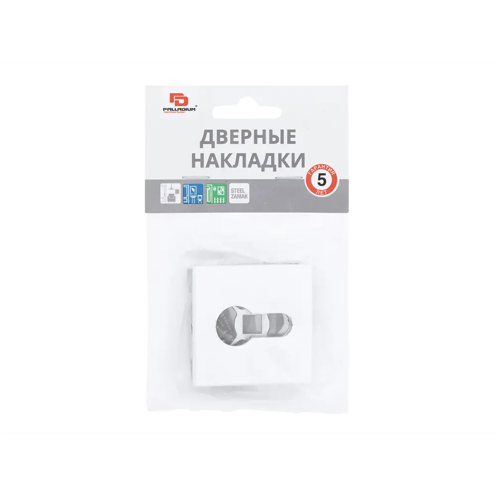 Накладка на замочную скважину Palladium Z 220 ET WP 54х54 мм цвет белый 2 шт STLM-2174130 - Вид №2