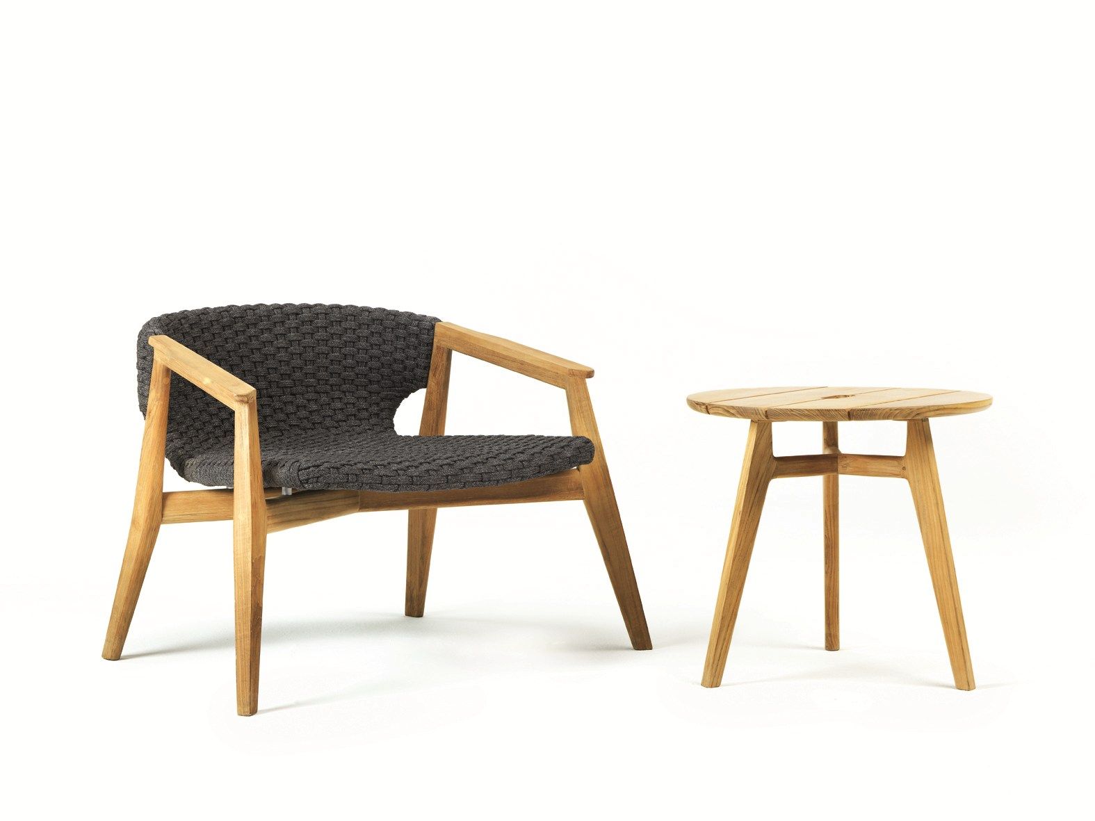 Синтетическая ткань садовое кресло с подлокотниками Ethimo Knit ARCH-00122669 - Вид №22