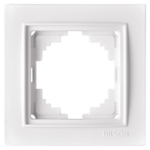 90621284 Рамка для розеток и выключателей Thor 1 пост цвет белый STLM-0311554 NILSON