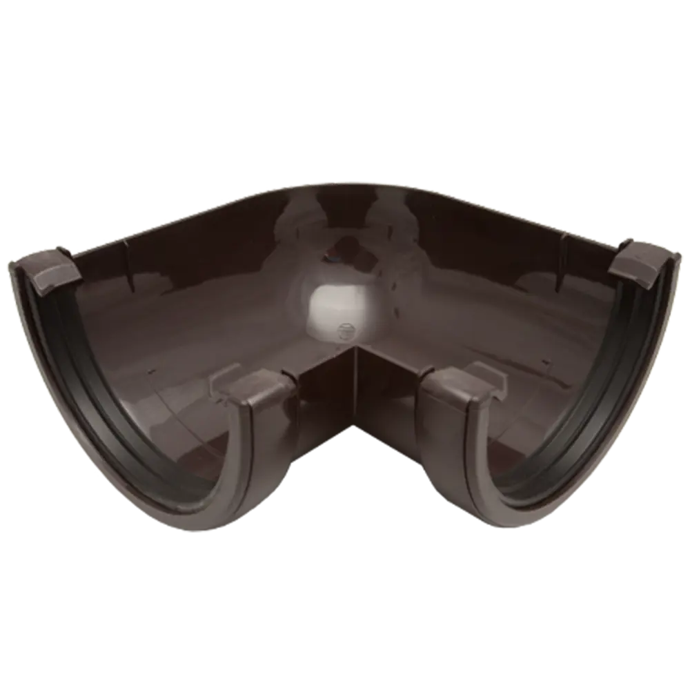 Угол желоба 90° коричневый FINEBER STLM-2179630