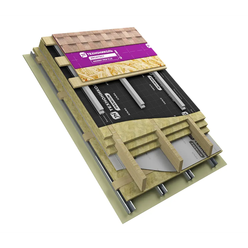 Гибкая черепица Mida Аккорд зеленый 3 м² ТЕХНОНИКОЛЬ STLM-2064970 - Вид №6