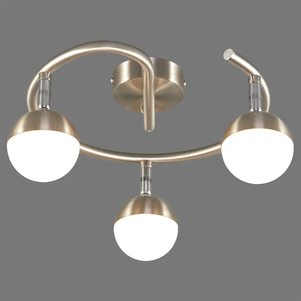 Спот светодиодный Globo 56201, 3x4.8 Вт, цвет матовый никель STLM-2094935