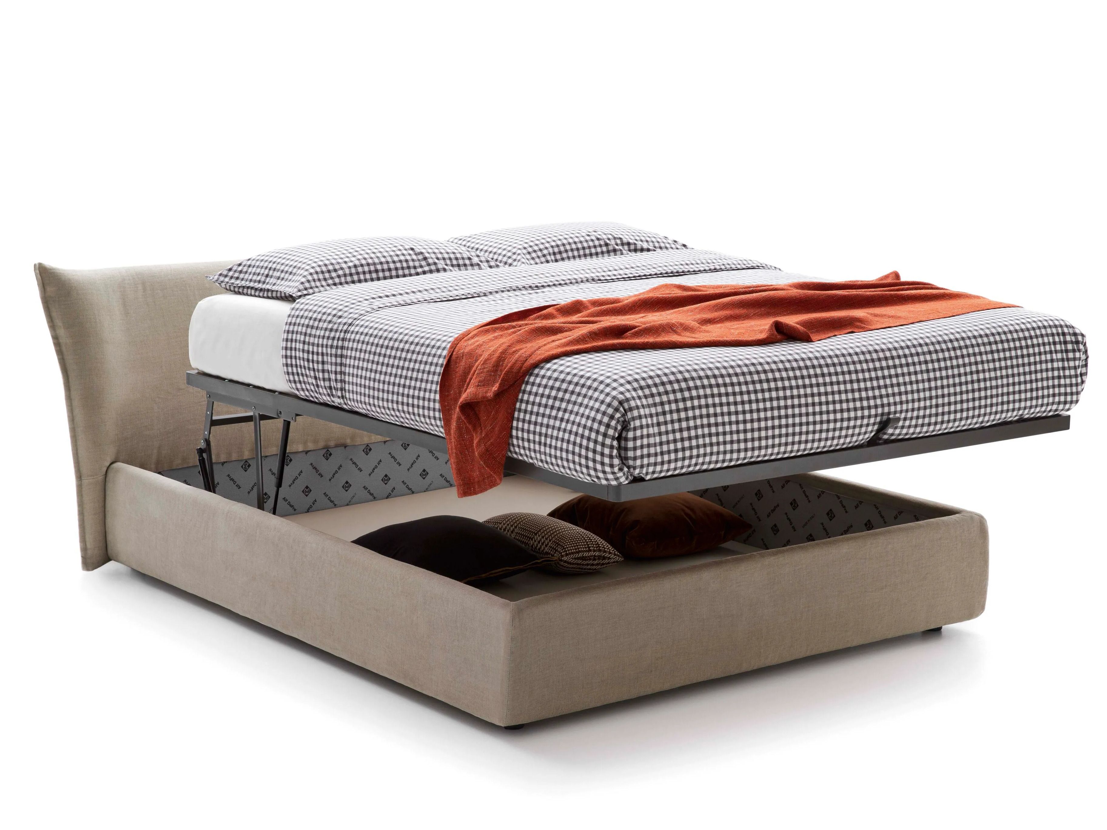 Двуспальная кровать-контейнер с мягким изголовьем Alf DaFrè MORRISON 2 ARCH-00094395 - Вид №1