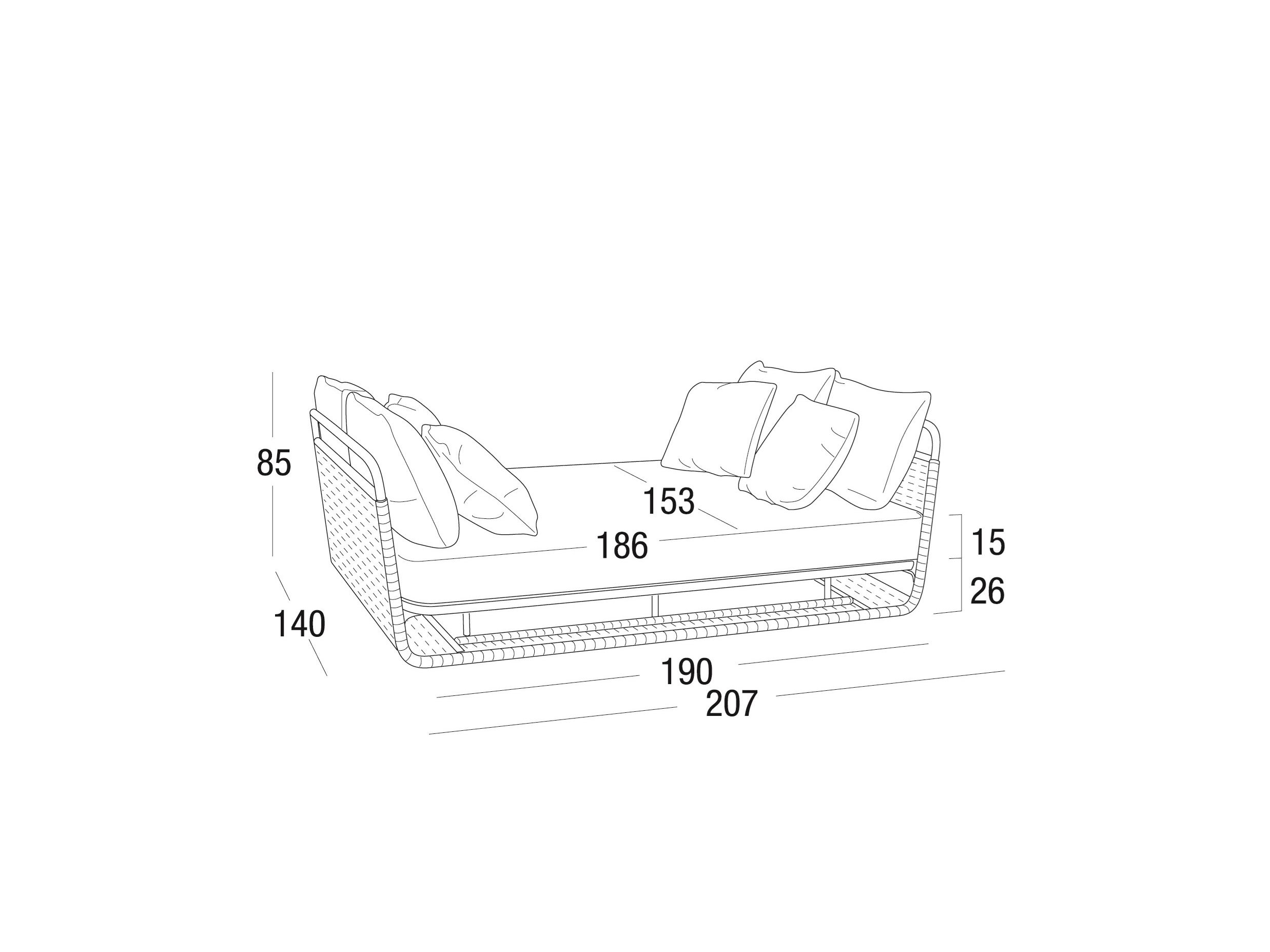 Мягкая Садовая спальная кровать Roberti ARCH-00031652 - Вид №8