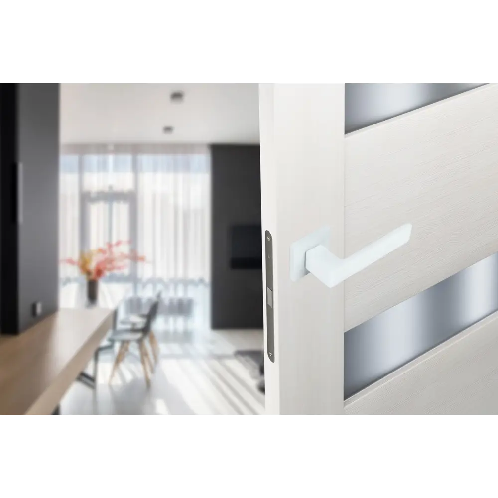 Дверные ручки EDSON EDS-179H-Q2 в белом цвете 85170513 STLM-0059409 - Вид №5