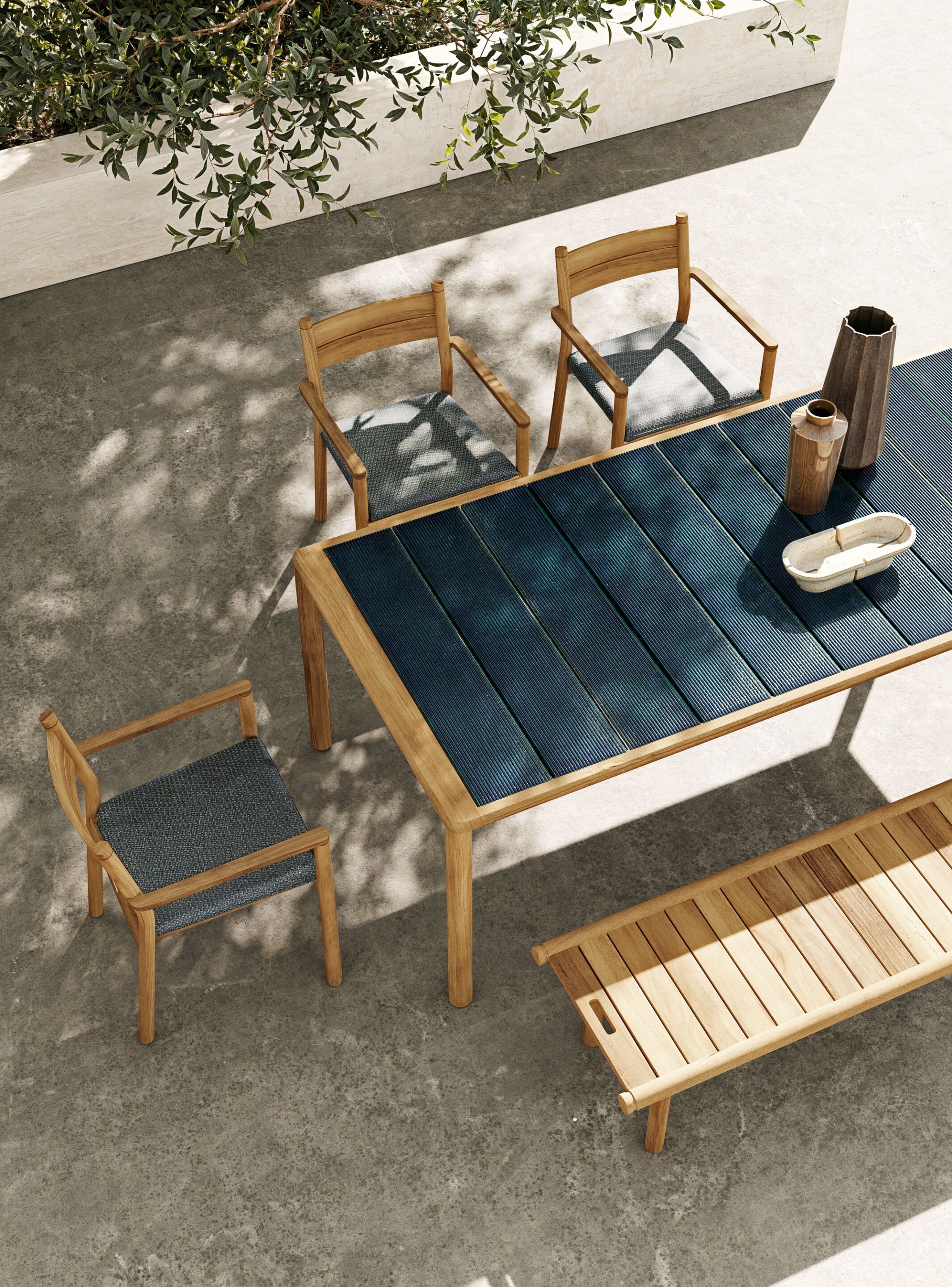 Деревянный штабелируемый садовый стул с подлокотниками Atmosphera Панама ARCH-00144422 - Вид №3