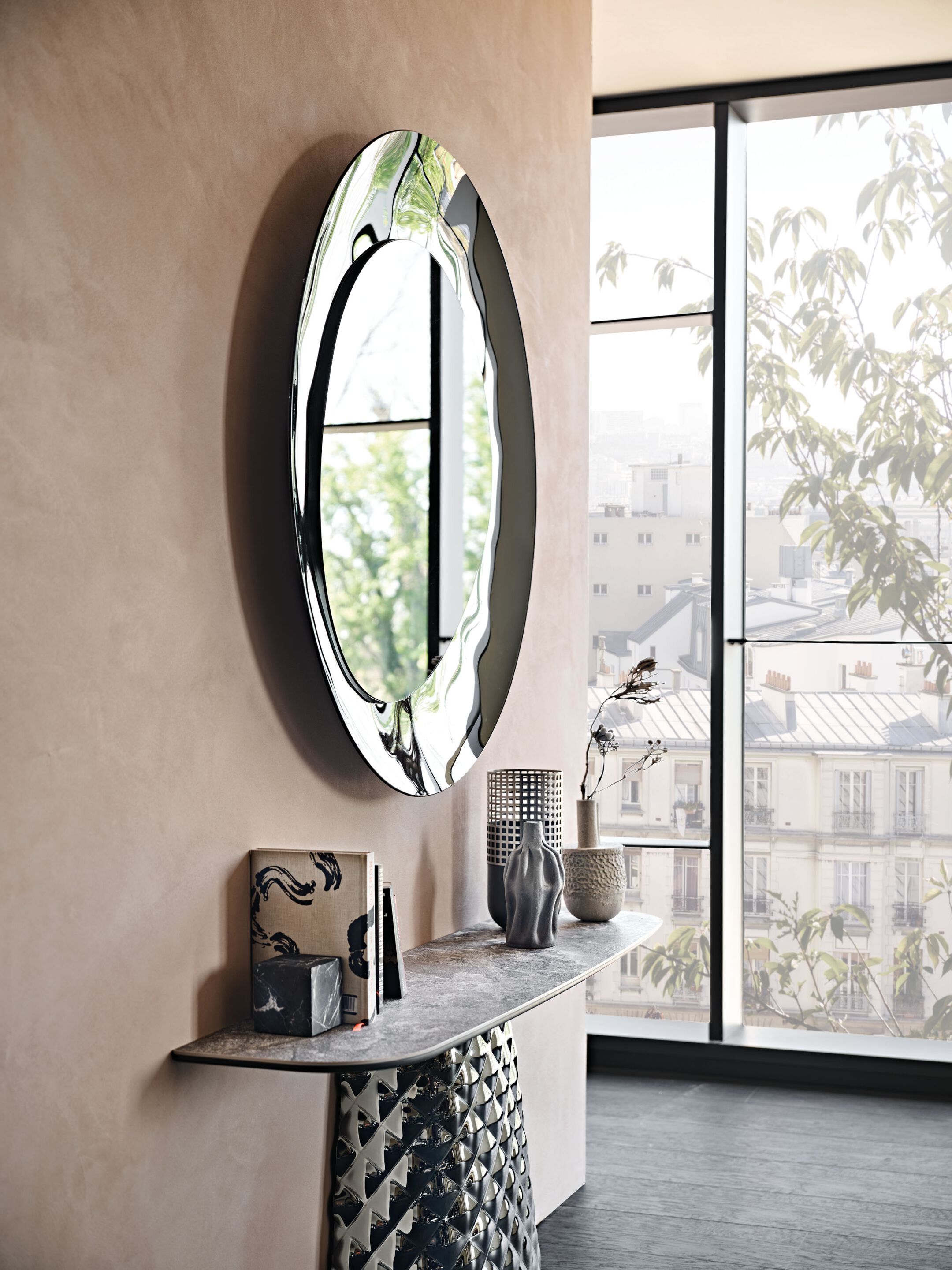 Керамическая консоль полумесяца Cattelan italia Atrium ARCH-00083011 - Вид №2