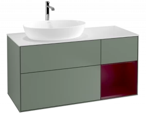 Villeroy&Boch Тумба под раковину Прямоугольная версия F811HBGM Finion Olive Matt Lacquer