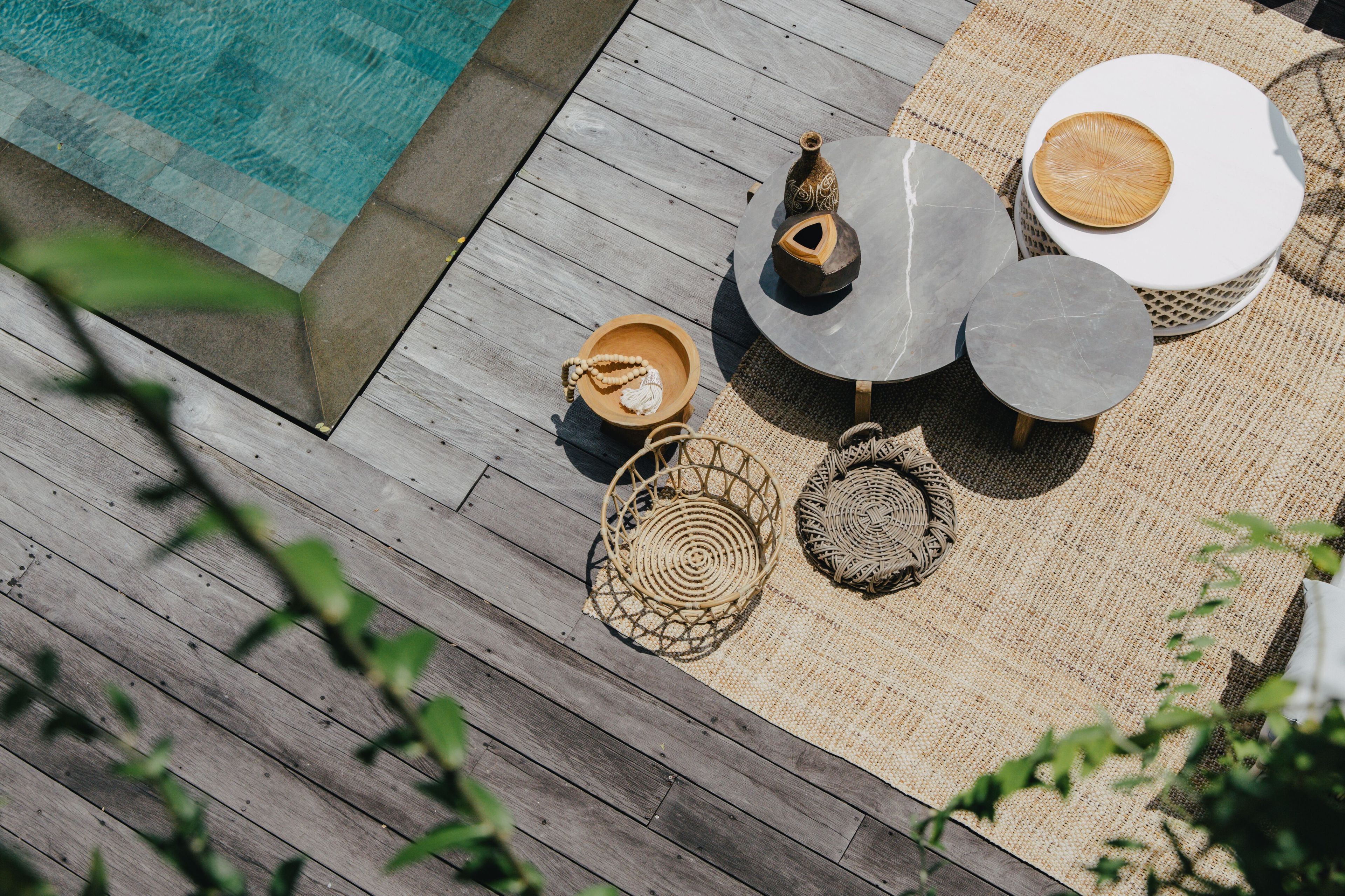 Круглый низкий стол из тикового дерева cbdesign Bamileke ARCH-00130721 - Вид №6