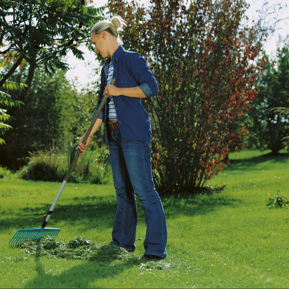 Грабли для газонов Gardena Combisystem 22 зуба 151 см пластик с черенком STLM-2018863 - Вид №5