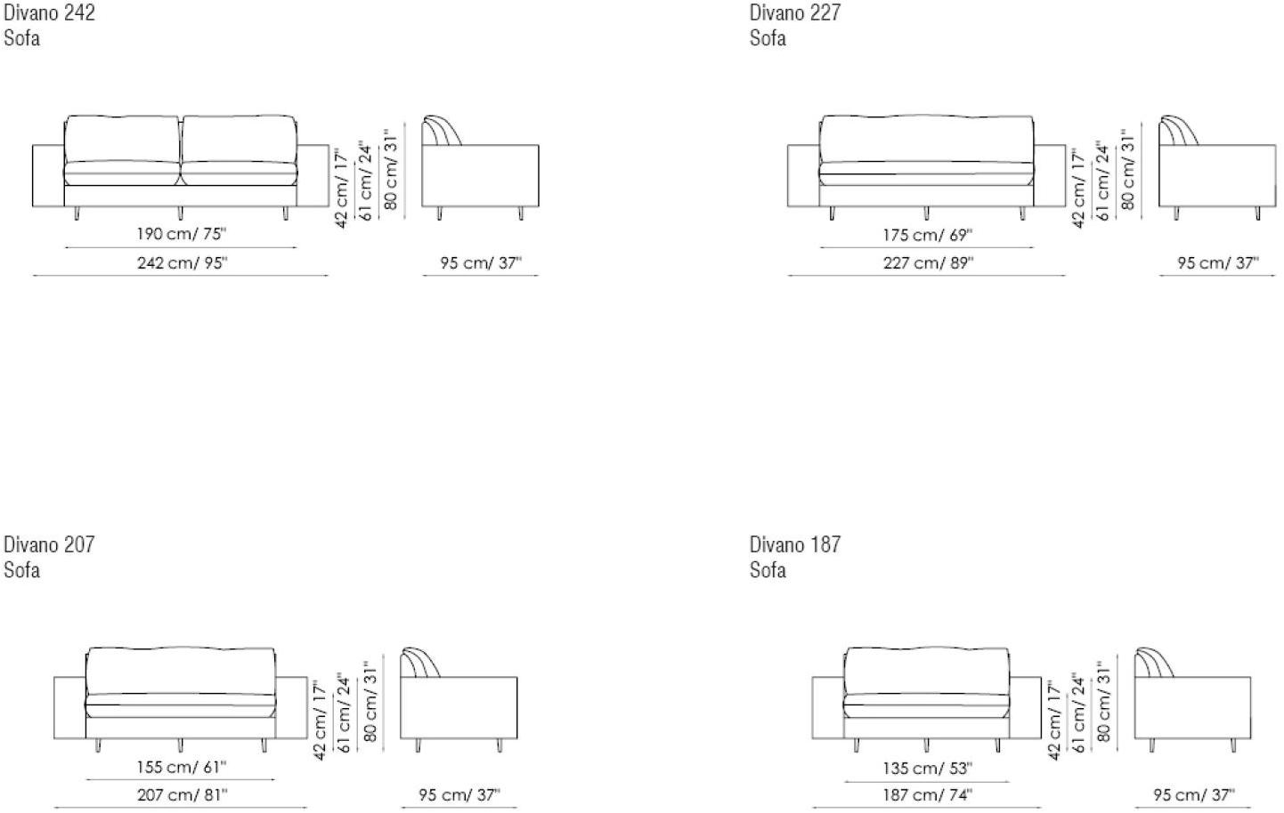 Bonaldo 3-х местный тканевый диван sun-id-1381959 - Вид №7