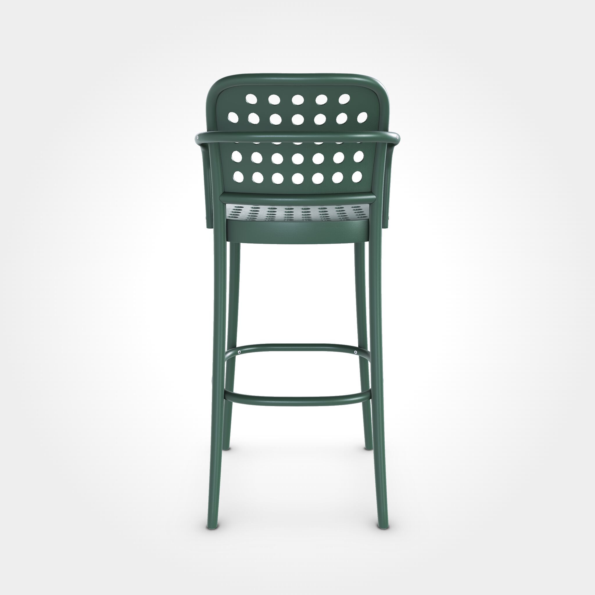 Высокий деревянный стул с подлокотниками TON 822 ARCH-00089141 - Вид №2