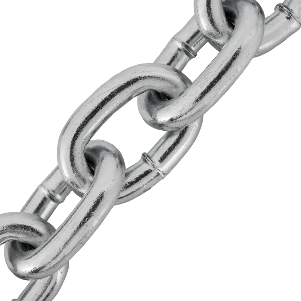 Цепь DIN 766 8 мм короткое звено 1 м сталь оцинкованная НЕВСКИЙ КРЕПЕЖ STLM-2174503 - Вид №1