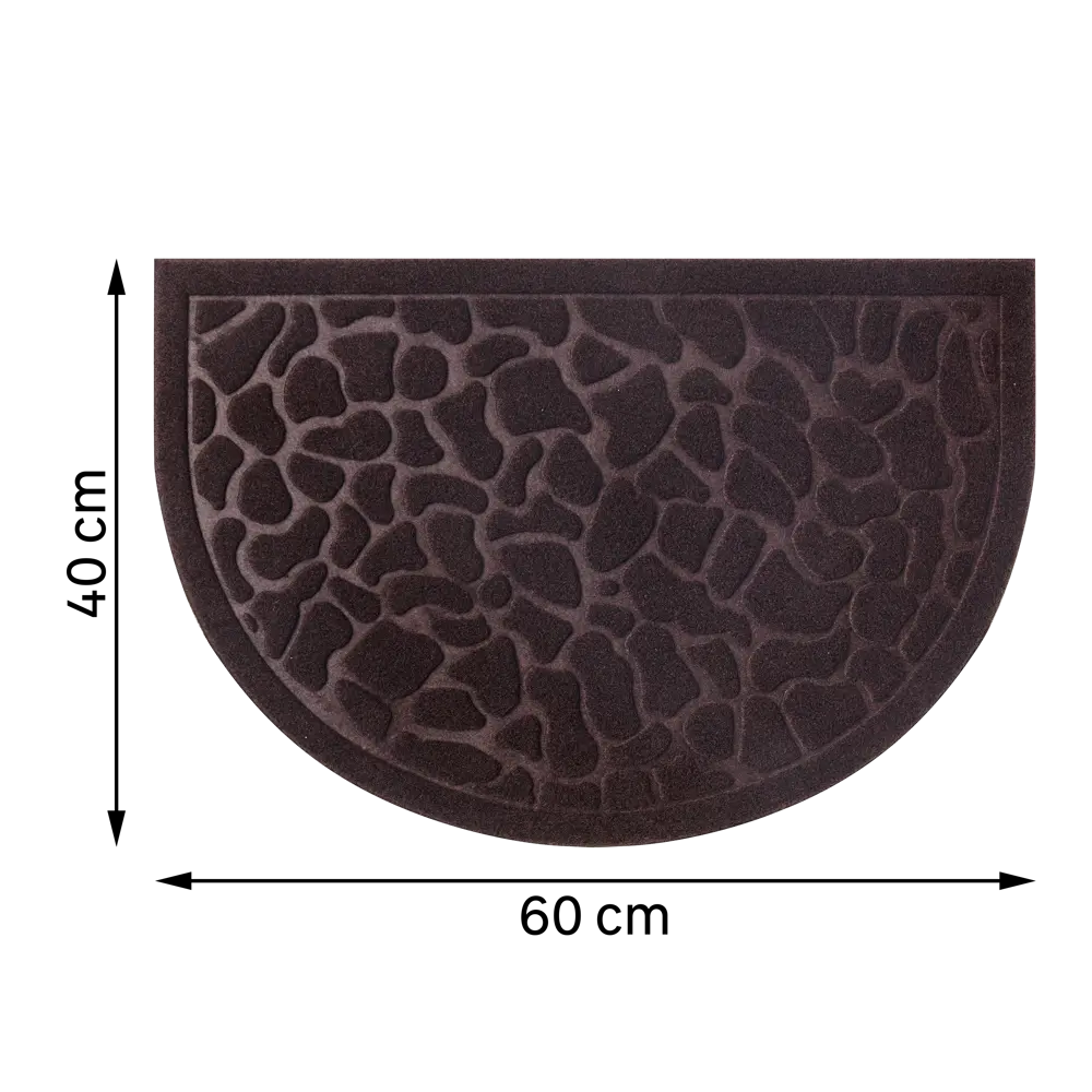 Коврик Inspire HR Lenzo 40x60 см резина цвет темно-коричневый STLM-2064781 - Вид №3