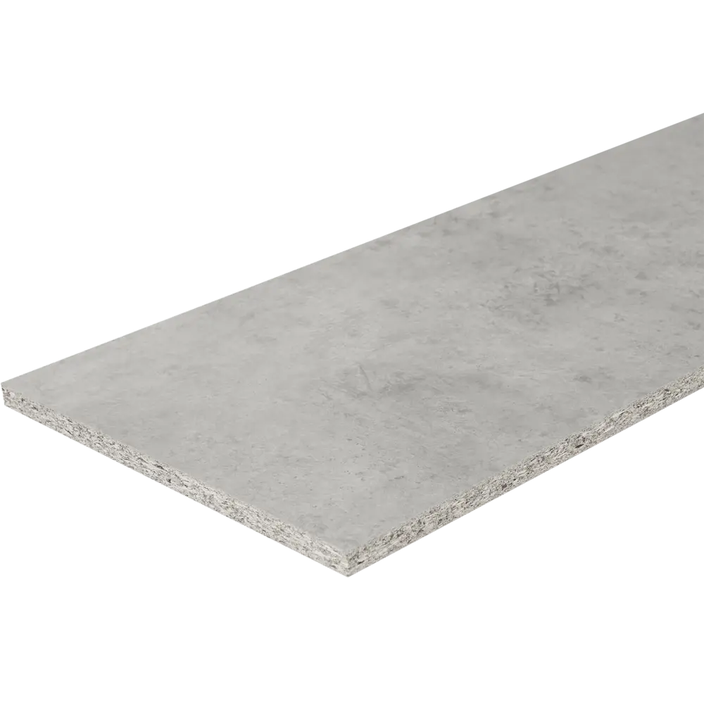 86922669 Деталь мебельная ЛДСП 2700x1200x16 мм цвет бетон светло-серый STLM-1078500 Santreyd 
