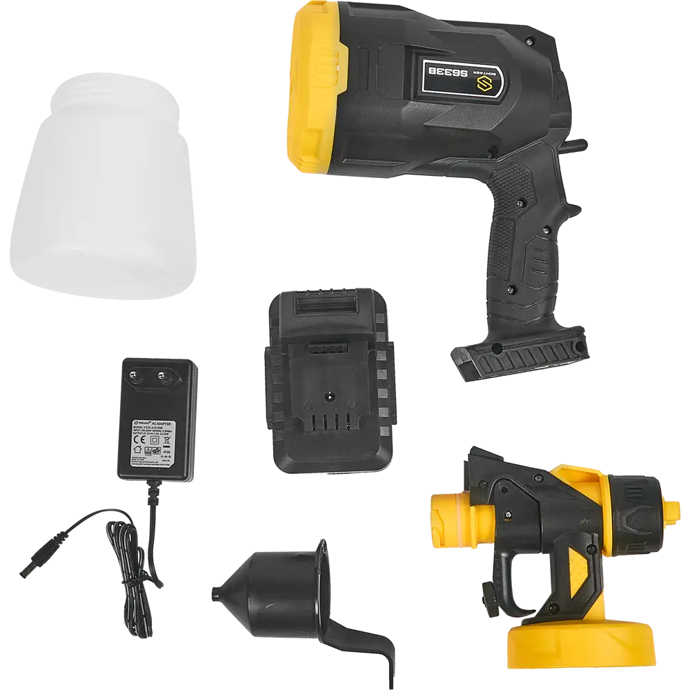 Краскопульт аккумуляторный Schtaer S633B, 20 В Li-ion 1x2 Ач, 200 мл/мин STLM-2117157 - Вид №1