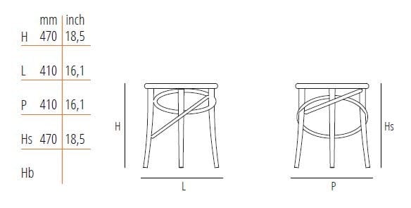 Деревянный табурет Wiener GTV Design CIRQUE ARCH-00065085 - Вид №5