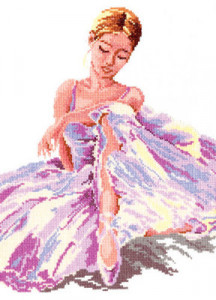 065-01 Балерина Набор для вышивания Чудесная Игла 24 х 30 см Чудесная игла