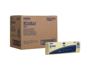18846468 Протирочный материал WypAll X80 сложенные, желтый 7567 Kimberly-Clark