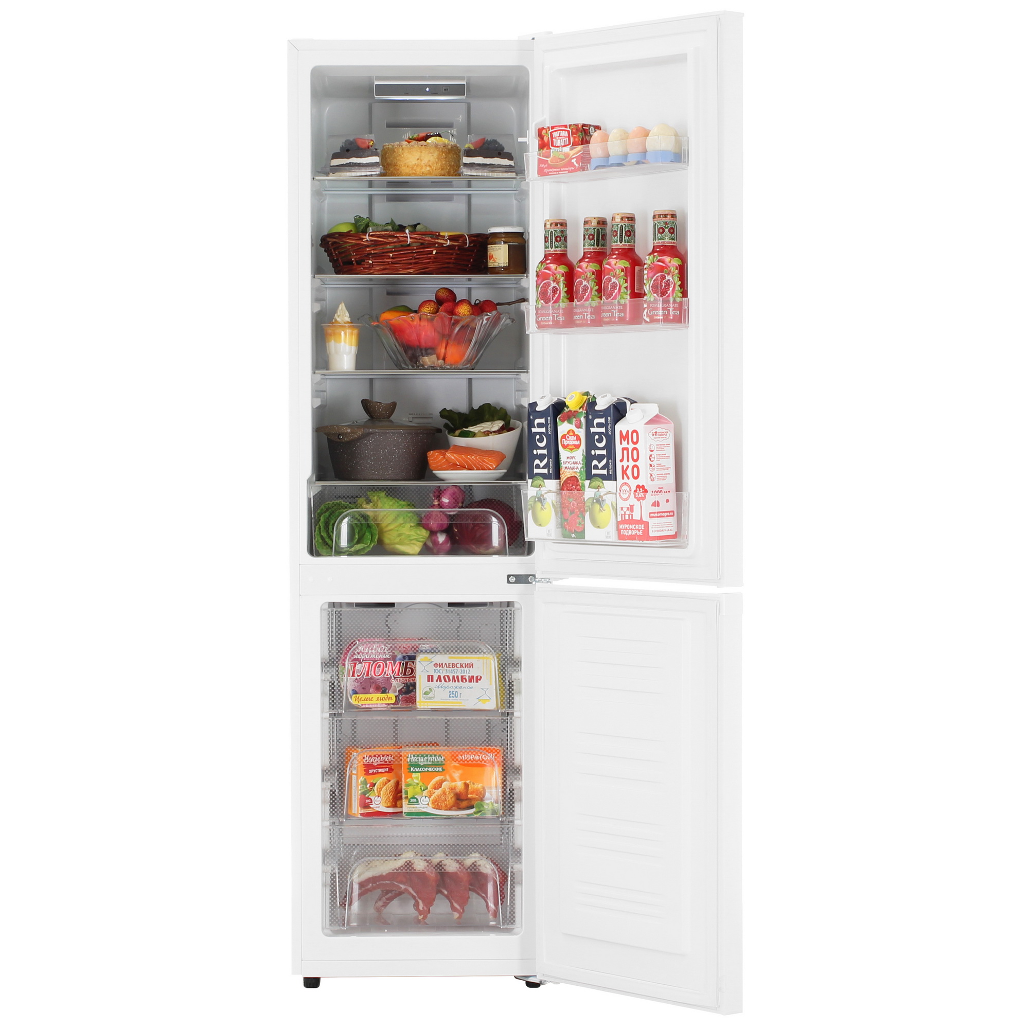 9131515 Холодильник с морозильником   KRAFT KF-NF281W белый STDN-0093819 - Вид №5