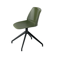 Classy 1086 Поворотный боковой стул с рамой из алюминия, литого под давлением, 4 звезды, корпус из полипропилена. Et al. Classy