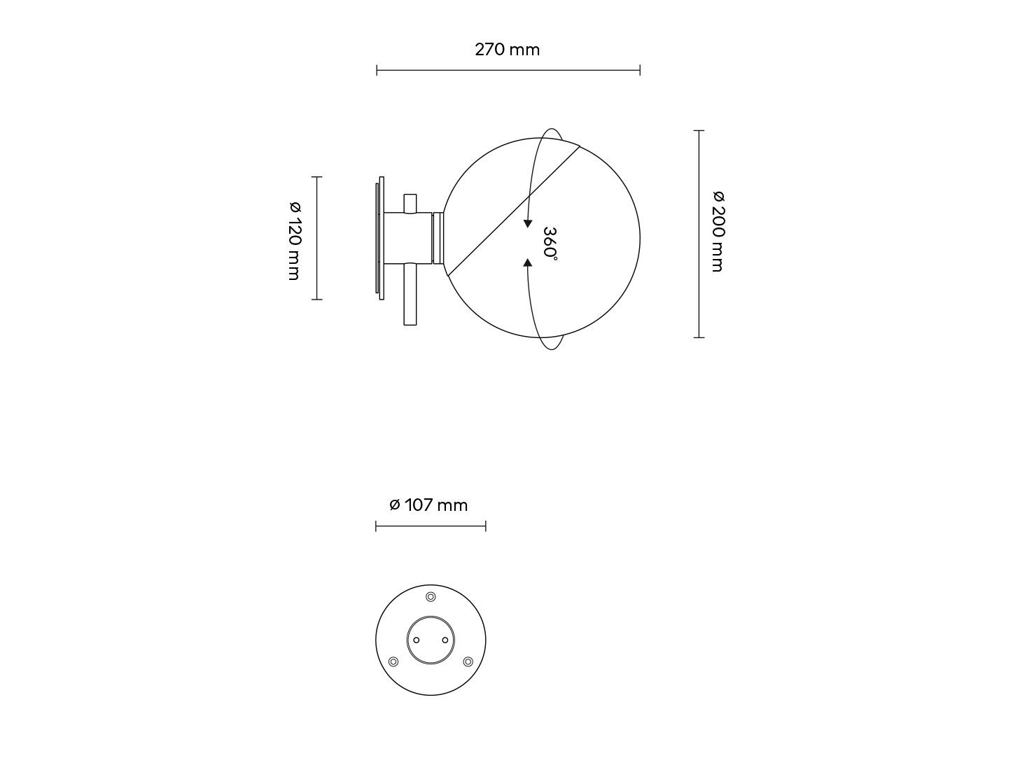 Настенный светильник / настольная лампа из дутого стекла Grupa Baluna ARCH-00058304 - Вид №10