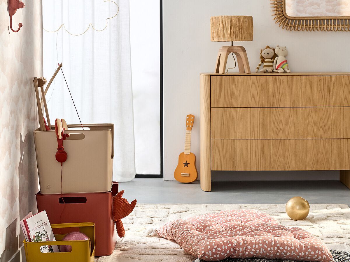 Настольная лампа из дуба и рафии AMPM LEONTI ARCH-00091553 - Вид №6