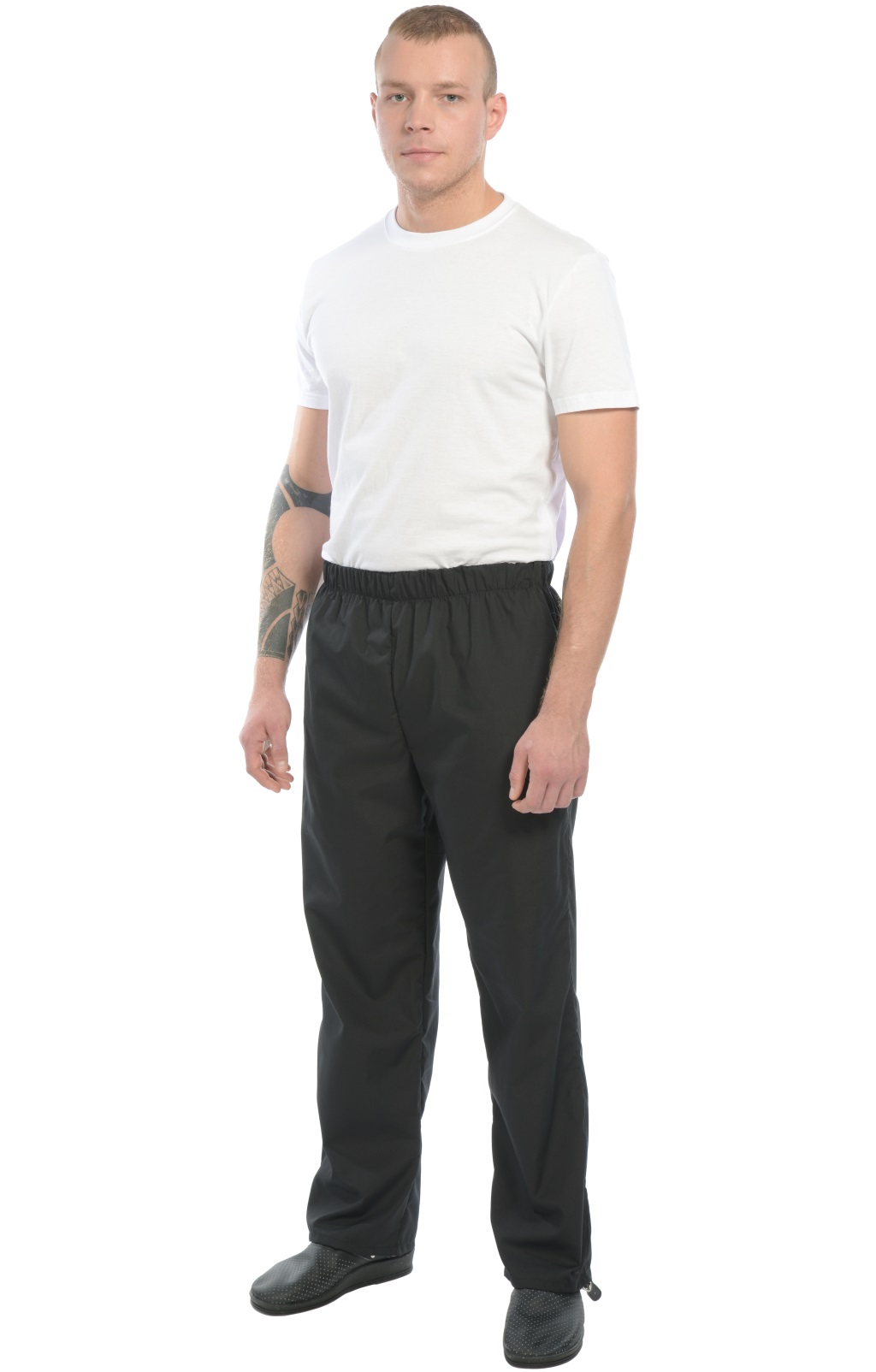 69058 Брюки "Люкс-Лайт" поварские черные  Одежда для поваров  размер 44-46/170-176 Спецодежда  - Вид №4